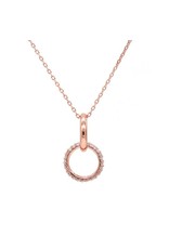 LAVYY Double Circle Ketting Rose-Goud