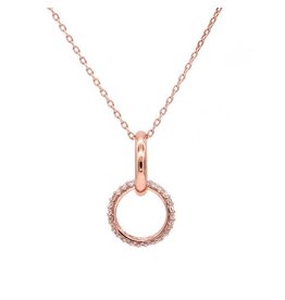 LAVYY Double Circle Ketting Rose-Goud