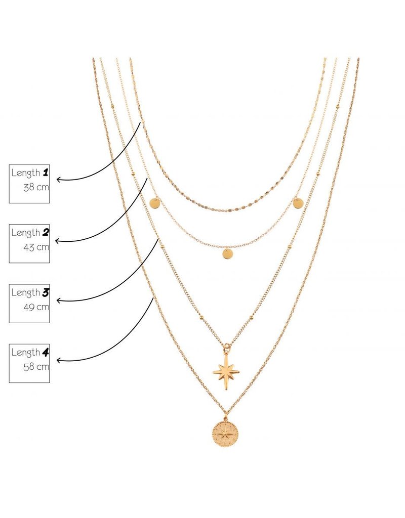 Label Kiki Hook Up Necklace Gold