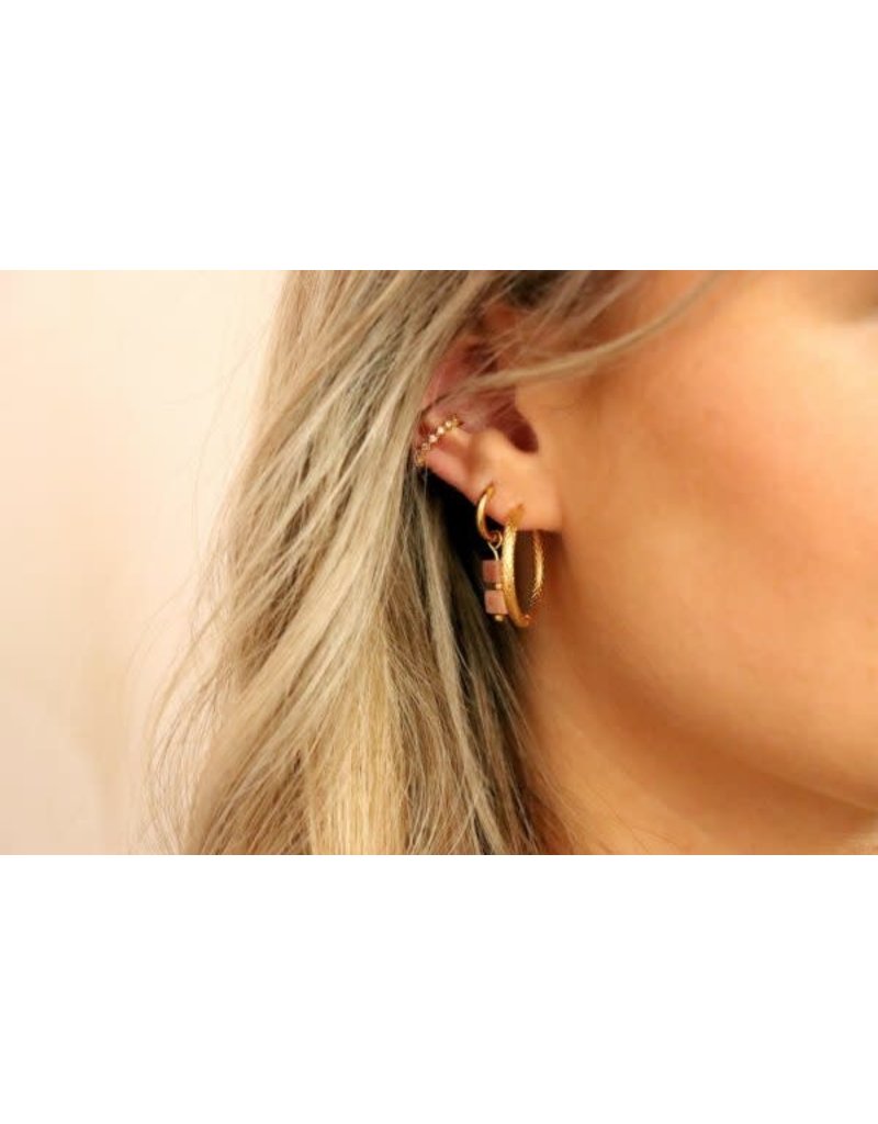 Label Kiki Single diamond earcuff gold