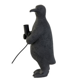 Light and Living Pinguin Large - Tafellamp 21x17x41 cm- mat zwart