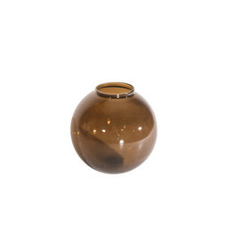Dekocandle Vaas Mondo T14 Medium Brown - Ø 30 - H 26 cm - Glas