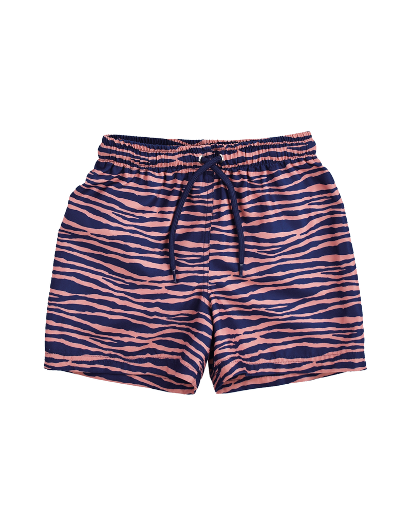 Swim Essentials UV Zwembroek Jongens - Blauw / Oranje Zebra
