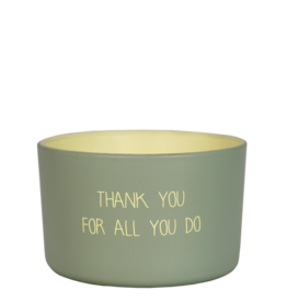 My Flame Buitenkaars - Thank you for all you do - Geur Bella Citronella
