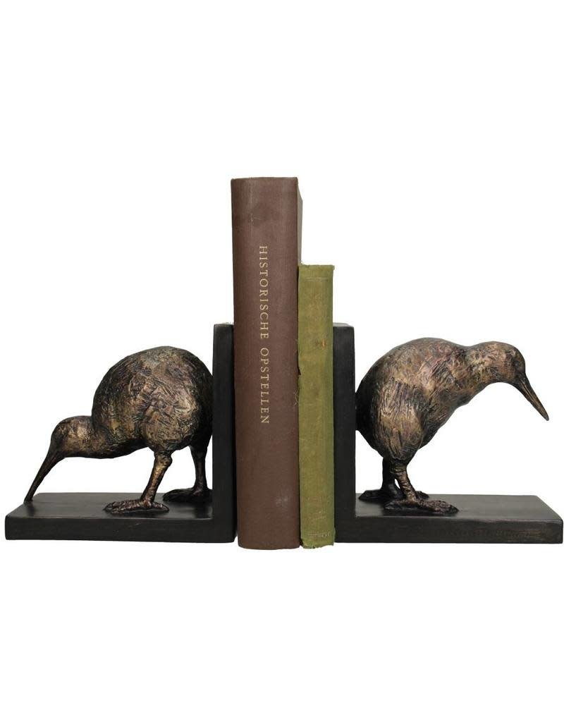 Bijzonder Design Store Boekensteun Kiwi Vogels Brons 16x17x9 cm