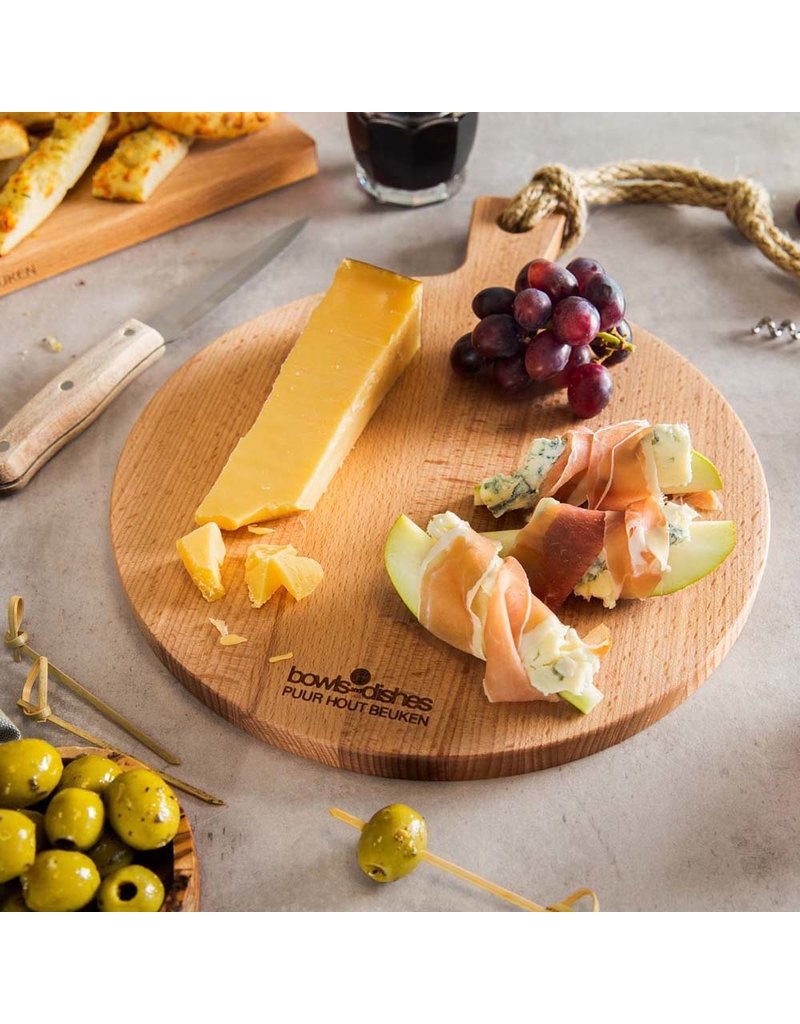ServeerplankBeukenhout Rond 30 x 38 x 1,5 cm Bijzonder Design Store