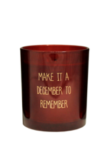 My Flame Sojakaars Glas Large Woodwick Winter Wood - December to Remember - Red