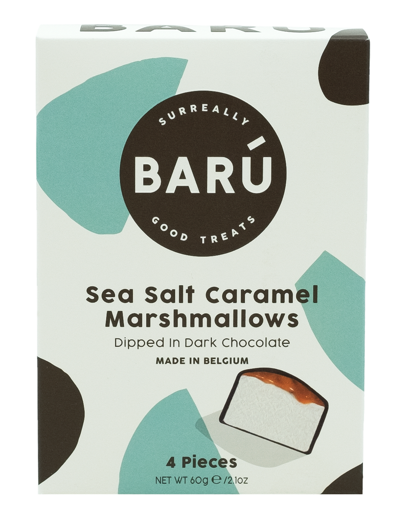 Barú Marshmallows Donkere Chocolade Zeezout Caramel - 60 gram