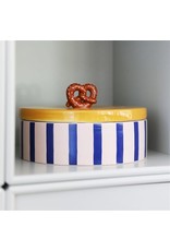 &Klevering Koekjes trommel | Jar pretzel pink 13.5 x Ø 23.5 cm