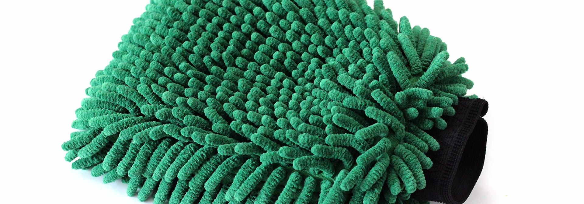 Chenille Washmitt Microfiber Dark Green