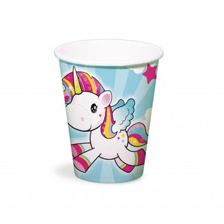 Folat Unicorn bekertjes 250ml - 8 stuks Folat Unicorn bekertjes 250ml - 8 stuks