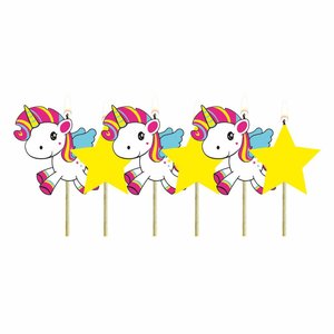 Folat Unicorn kaarsjes