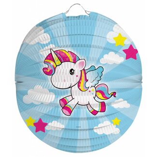 Folat Unicorn bol lampion - 22cm