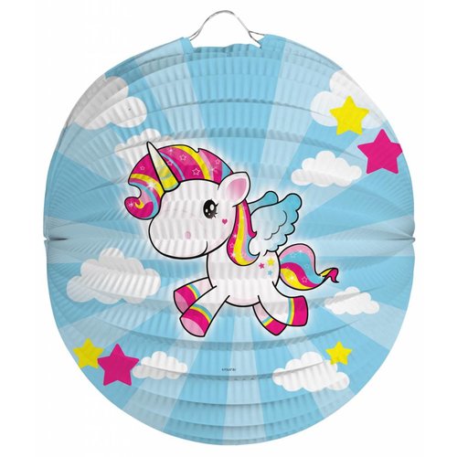 Unicorn bol lampion - 22cm 