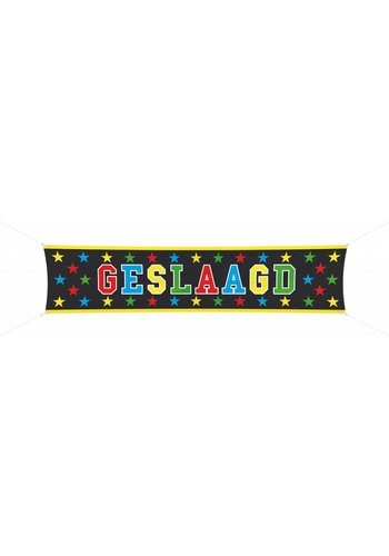 Banner "Geslaagd" - 180x40cm 