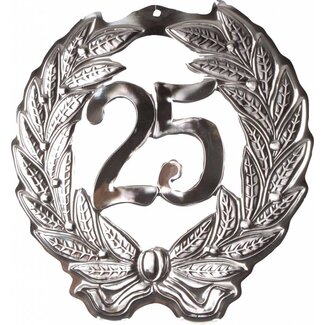 Haza-Witbaard Kroonschild Zilver 25 - 40x40cm