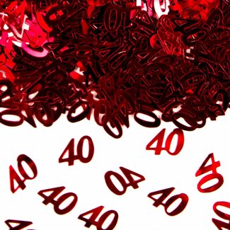 Tafel Confetti Robijn 40 - 14 gram