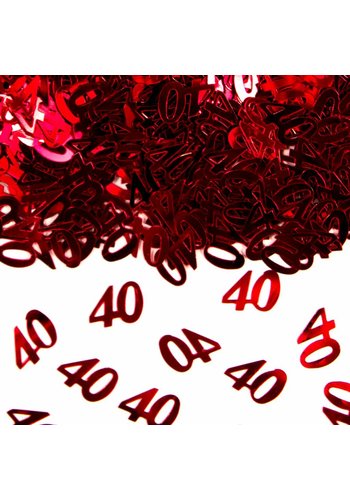 Tafel Confetti Robijn 40 - 14 gram 