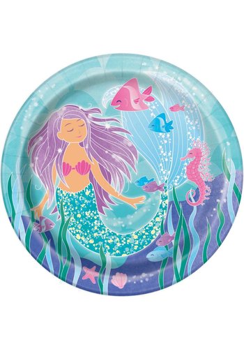 Mermaid Bordjes 23cm - 8 stuks 