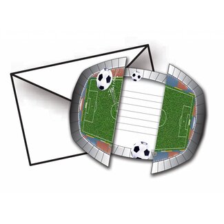 Folat Voetbal Uitnodigingen - 8 stuks