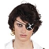 Boland Set Pirate skull ooglapje en oorbel