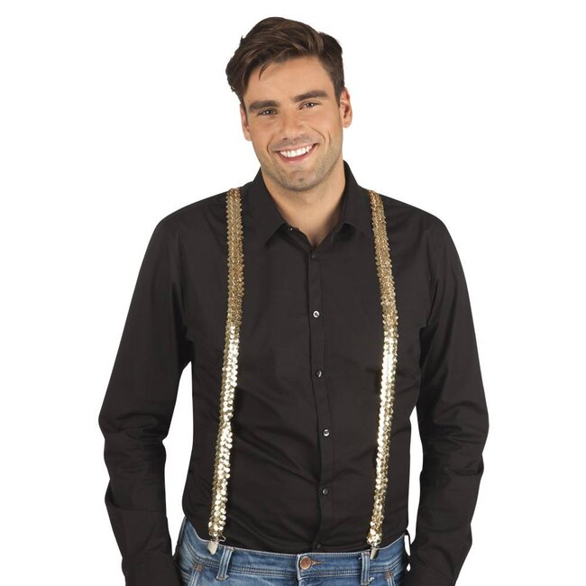 Bretels Pailletten - Goud