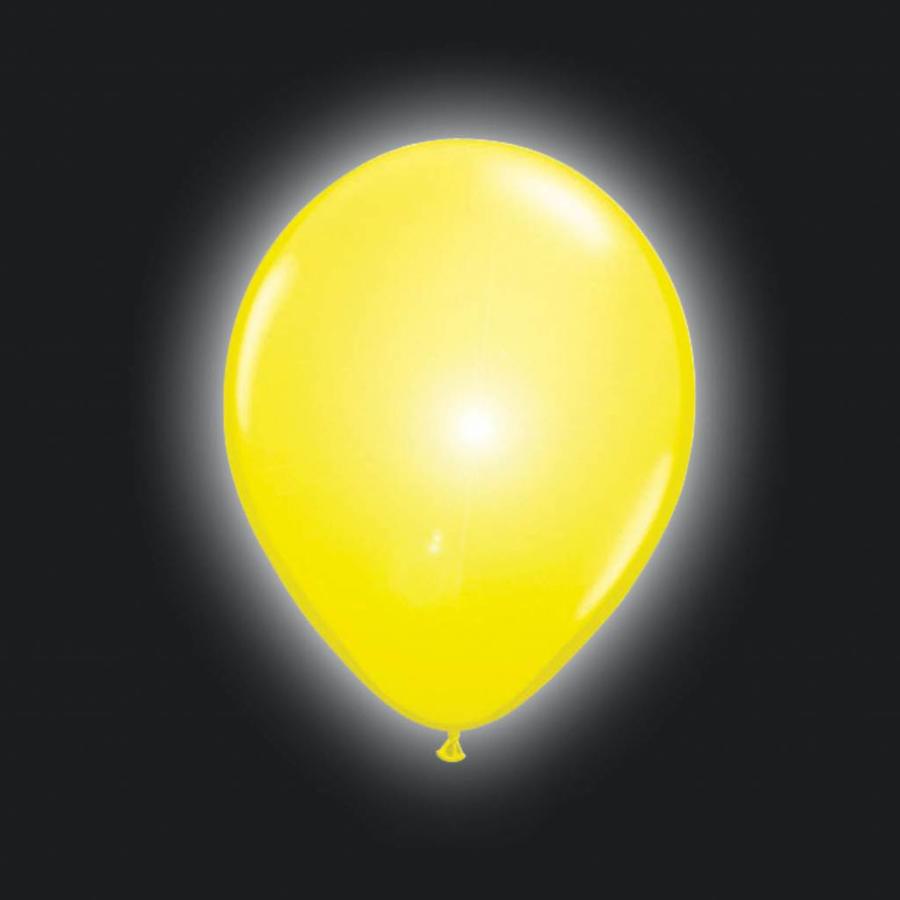 Ballonnen Geel met LED Lampje-1