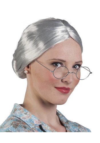 Pruik Oma met Knotje 