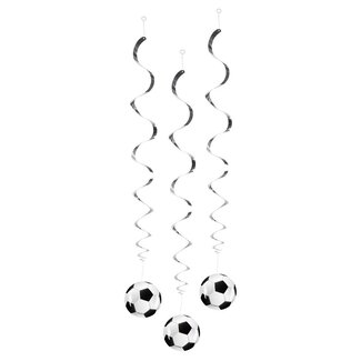 Boland Voetbal Swirl Decoratie - 3 stuks - 85cm