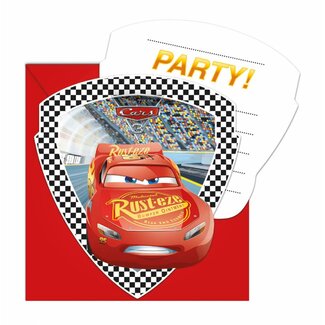 Disney Cars Uitnodigingen - 6 stuks