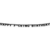 Happy F*cking Birthday letterbanner