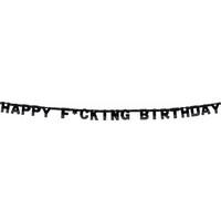 Happy F*cking Birthday letterbanner