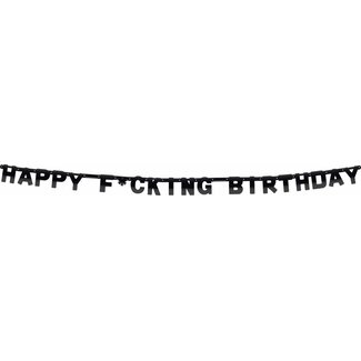 Unique Happy F*cking Birthday letterbanner