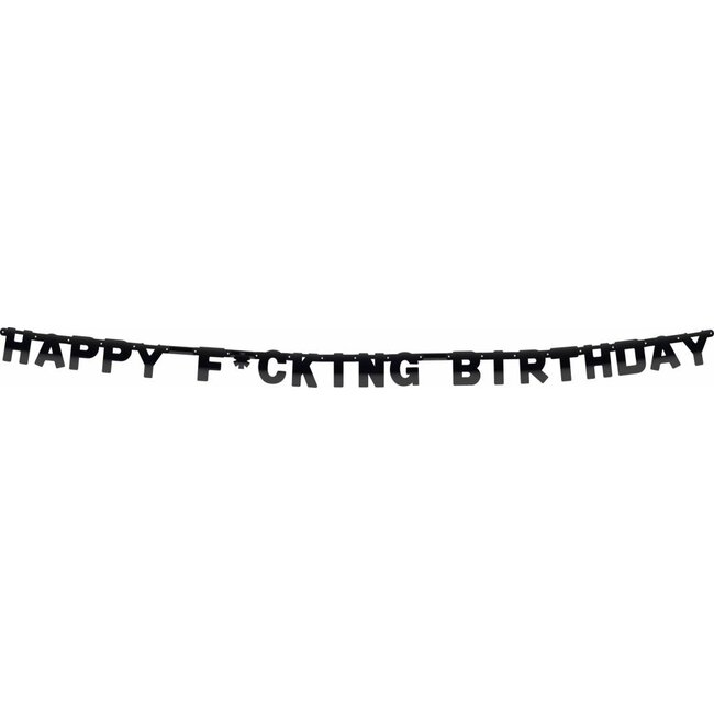 Happy F*cking Birthday letterbanner