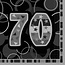 Unique Black Glitz servetten 70 - 33x33cm - 16 stuks