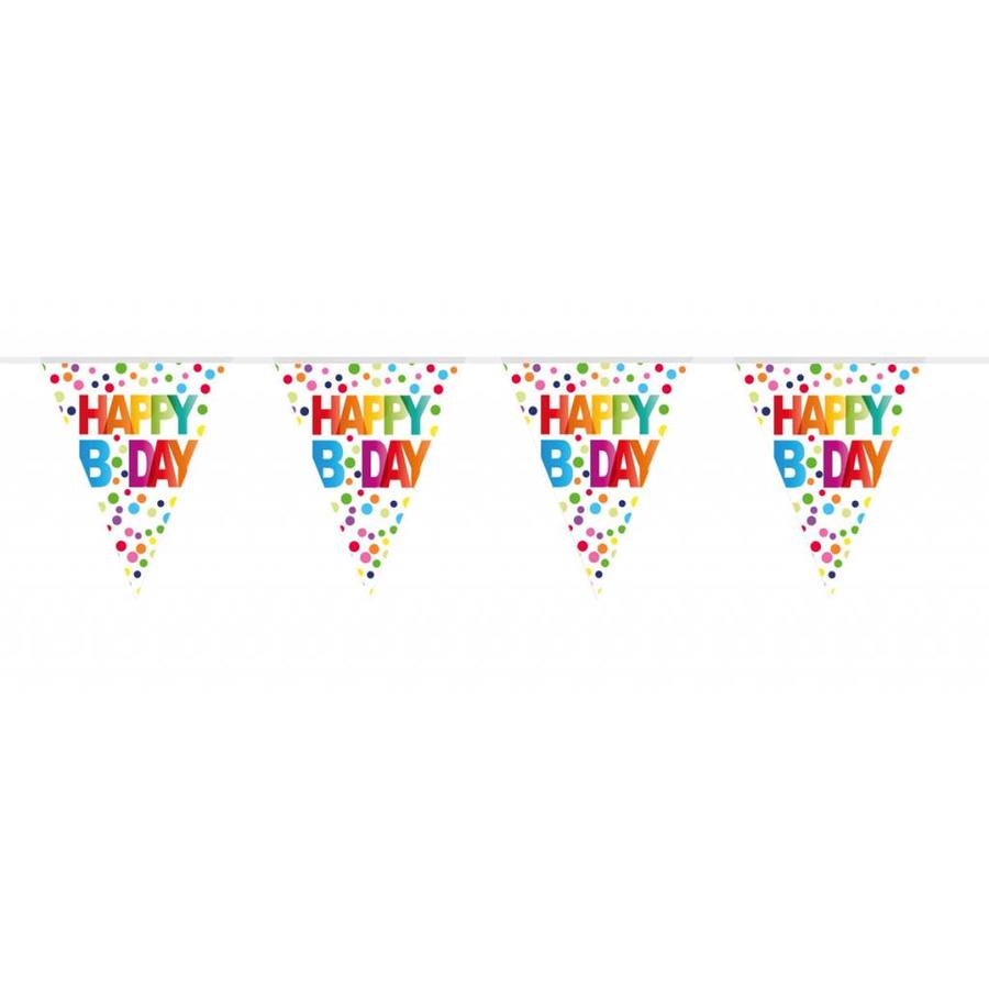 Happy Birthday Dots Vlaggenlijn - 10 meter-1