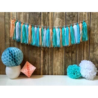 Haza-Witbaard Tassel slinger Pastel - 5 meter