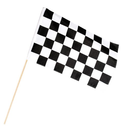 Racing Finish vlag - 30x45cm - stok 60cm 