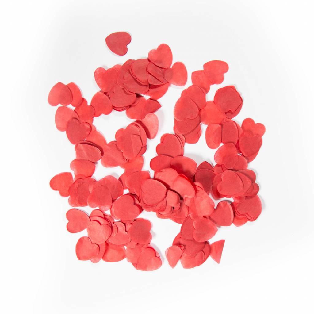 heden weduwnaar Inschrijven Confetti XL Hart rood 25mm - 14 gram - Zorg voor Party online  feestartikelen en ballondecoraties