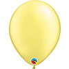Qualatex Helium Ballon Zacht Geel Metallic (28cm)