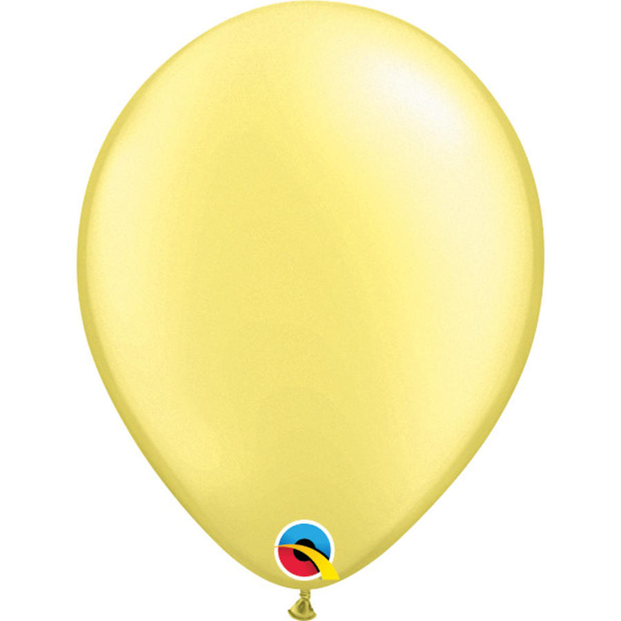Helium Ballon Zacht Geel Metallic (28cm)-1