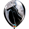 Qualatex Heliumballon Black & White Marmer (28cm)