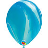 Qualatex Heliumballon Blue Rainbow Marmer (28cm)