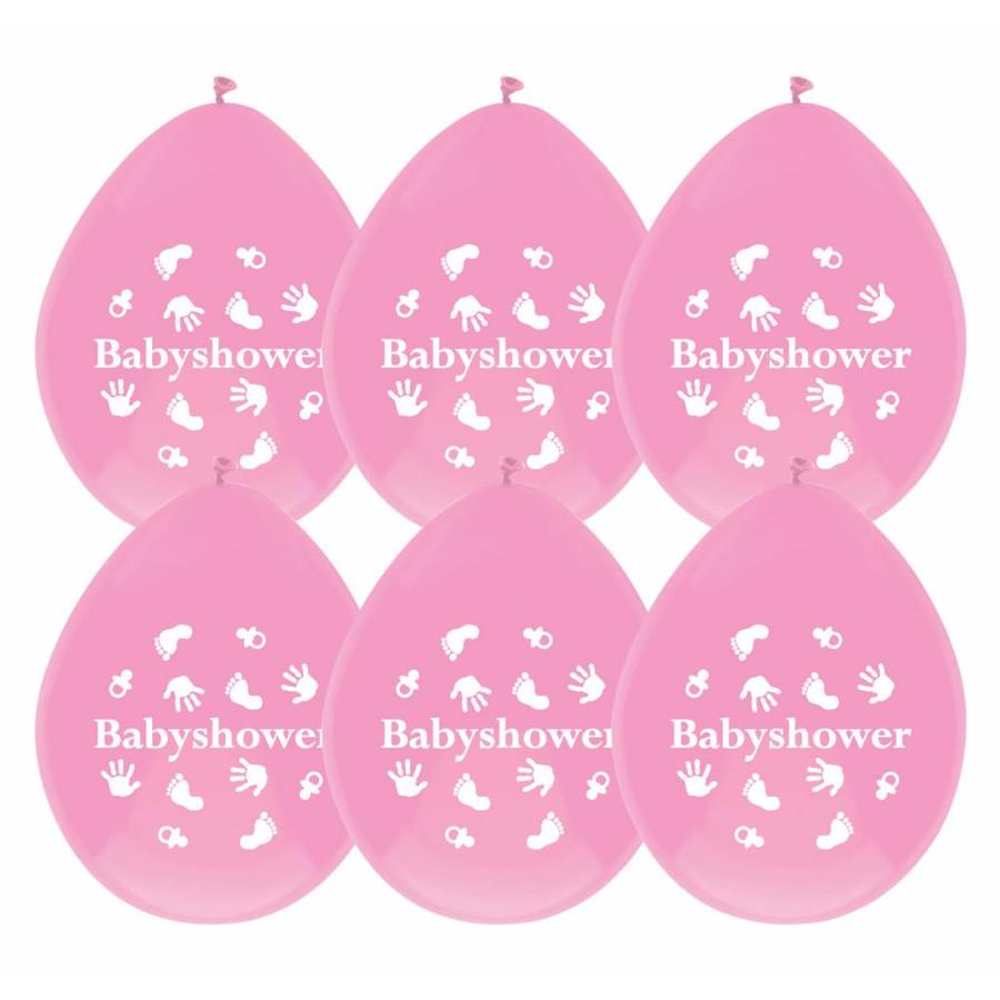 Babyshower Girl ballonnen - 6 stuks-1