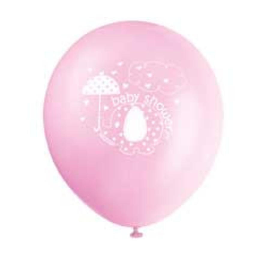 Babyshower olifantje girl ballonnen - 8 stuks-1