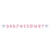 Babyshower olifantje girl letterbanner