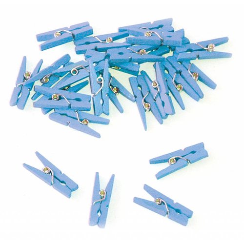 Knijpertjes Licht Blauw - 24 stuks 