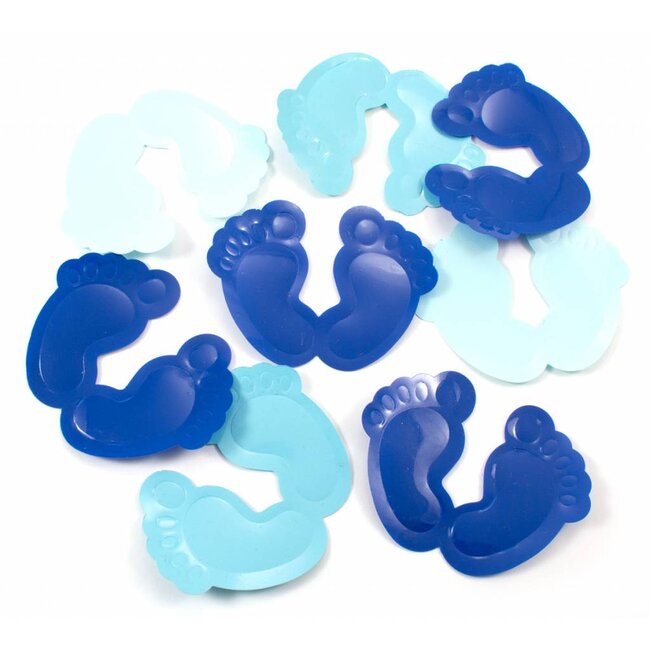 Tafelconfetti XL voetjes Licht Blauw