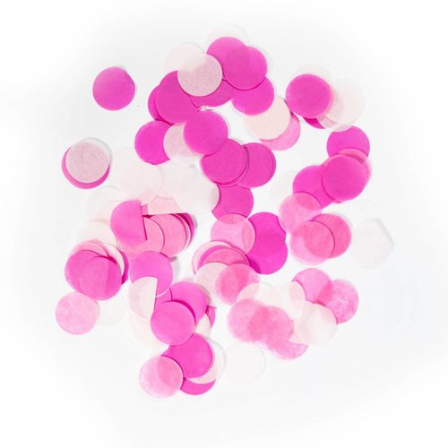 Confetti XL Licht Roze 25mm - 14 gram 