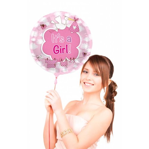 Folieballon It's a Girl - 45cm 